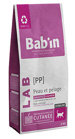 Bab'in - Croquettes Vétérinaires LAB Peau & Pelage pour Chats - 3Kg