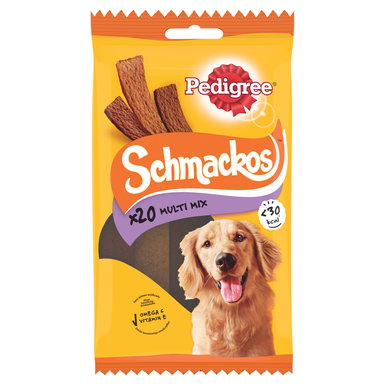 Pedigree - Friandises Schmackos Récompenses Multi pour Chien - 20pcs 144g