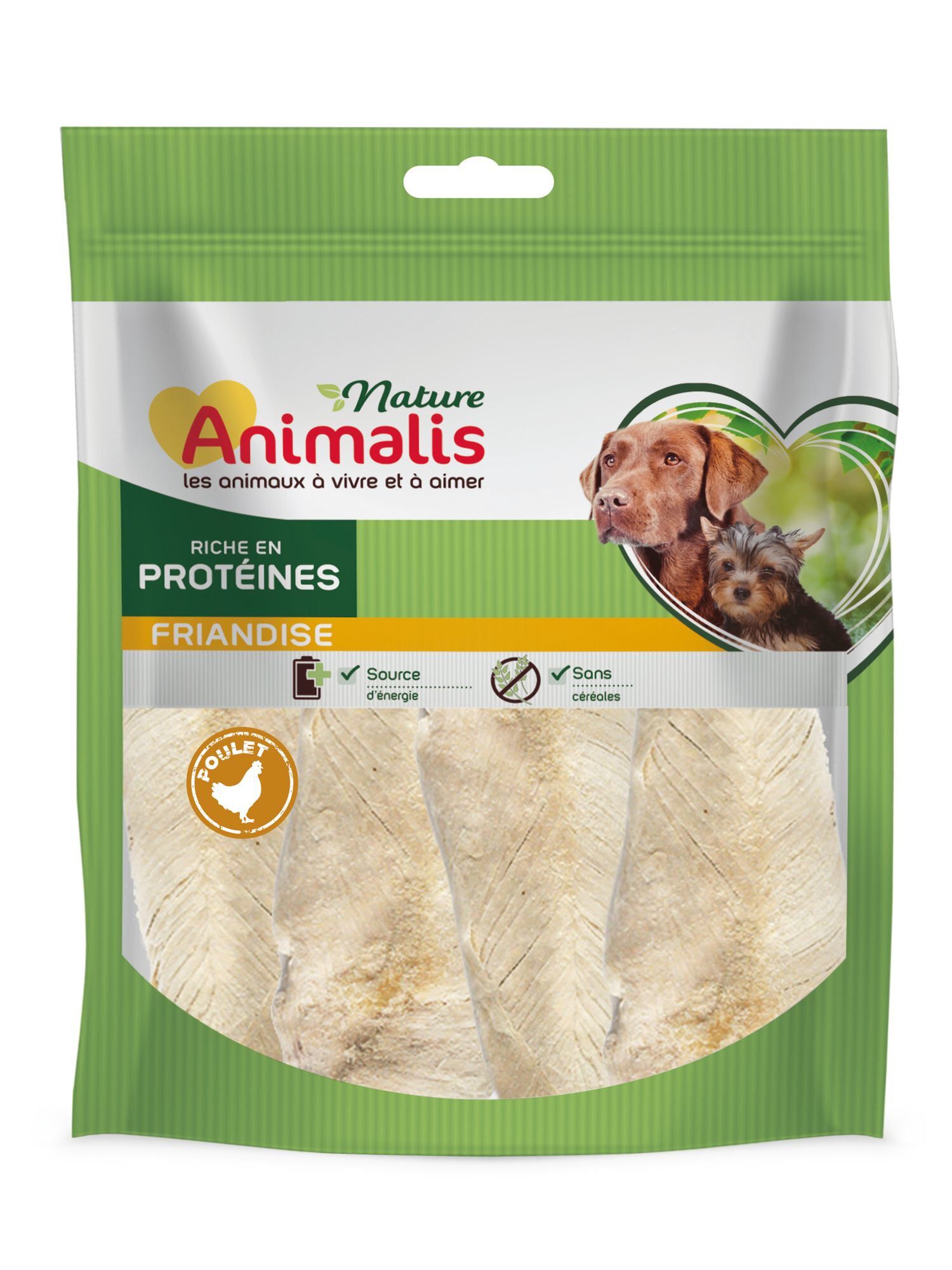 Animalis Nature - Friandises Escalope de Poulet pour Chien - 100g Image num&eacute;ro 1