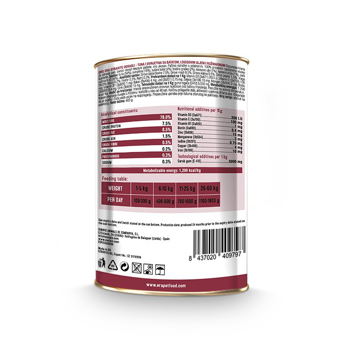 Era - P&acirc;t&eacute;e Sybarite Thon et Porc pour Chiens - 400g Image num&eacute;ro 2