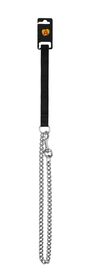 Animalis - Laisse Métal Confort 20mm et 100cm pour Chien - Noir