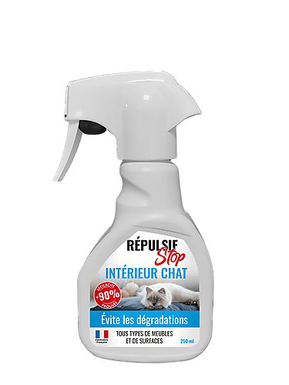 Répulsif STOP - Spray Répulsif Intérieur pour Chats - 250ml