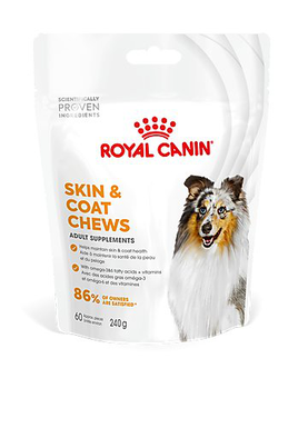 Royal Canin - Aliment Complémentaire Adult Skin & Coat Chews pour Chiens - 240g