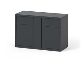 Aquatlantis - Meuble SUBLIME 120 Anthracite pour Aquarium - 120x50x83cm