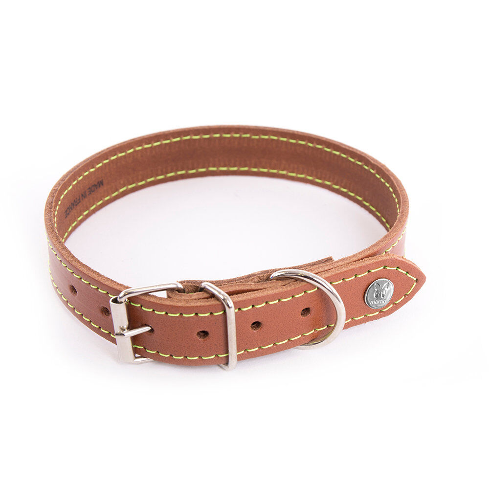 Martin Sellier - Collier Flash Cognac/Jaune pour Chiens - T35 Image num&eacute;ro 1