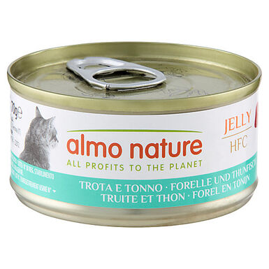 Almo Nature - Pâtée en Boîte HFC Jelly Truite et Thon pour Chat - 70g