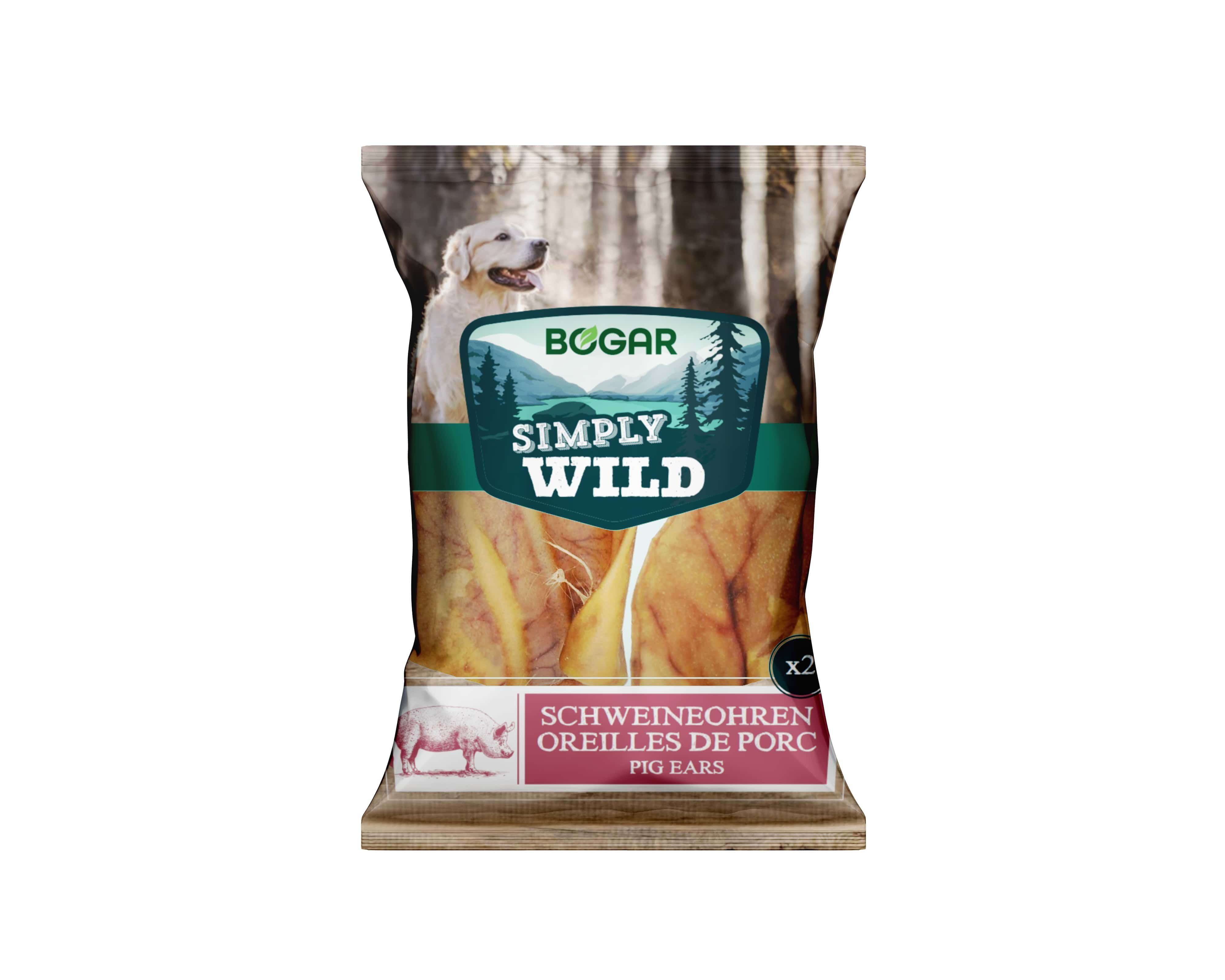Simply Wild - Friandises Oreilles de Porc pour Chiens - x2 Image num&eacute;ro 1