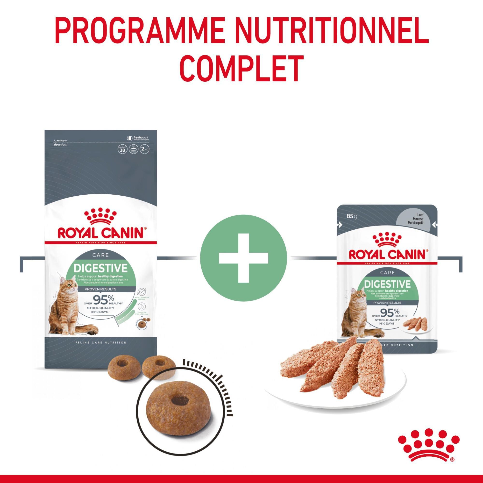 ROYAL CANIN - SACHET FRAICHEUR DIGESTIVE CARE EN MOUSSE CHAT ADULTE - 12x85g Image num&eacute;ro 6
