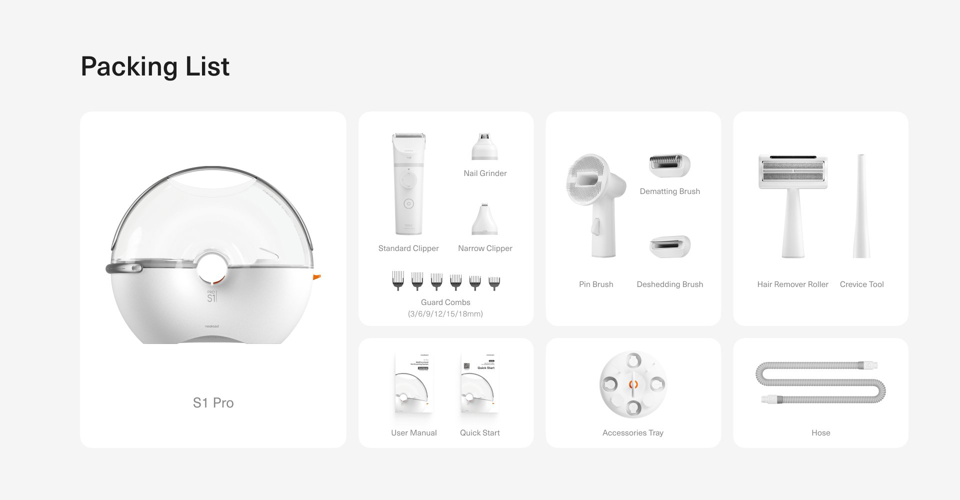 Neakasa - Aspirateur De Toilettage Neakasa S1 Pro 8-in-1 Image num&eacute;ro 4