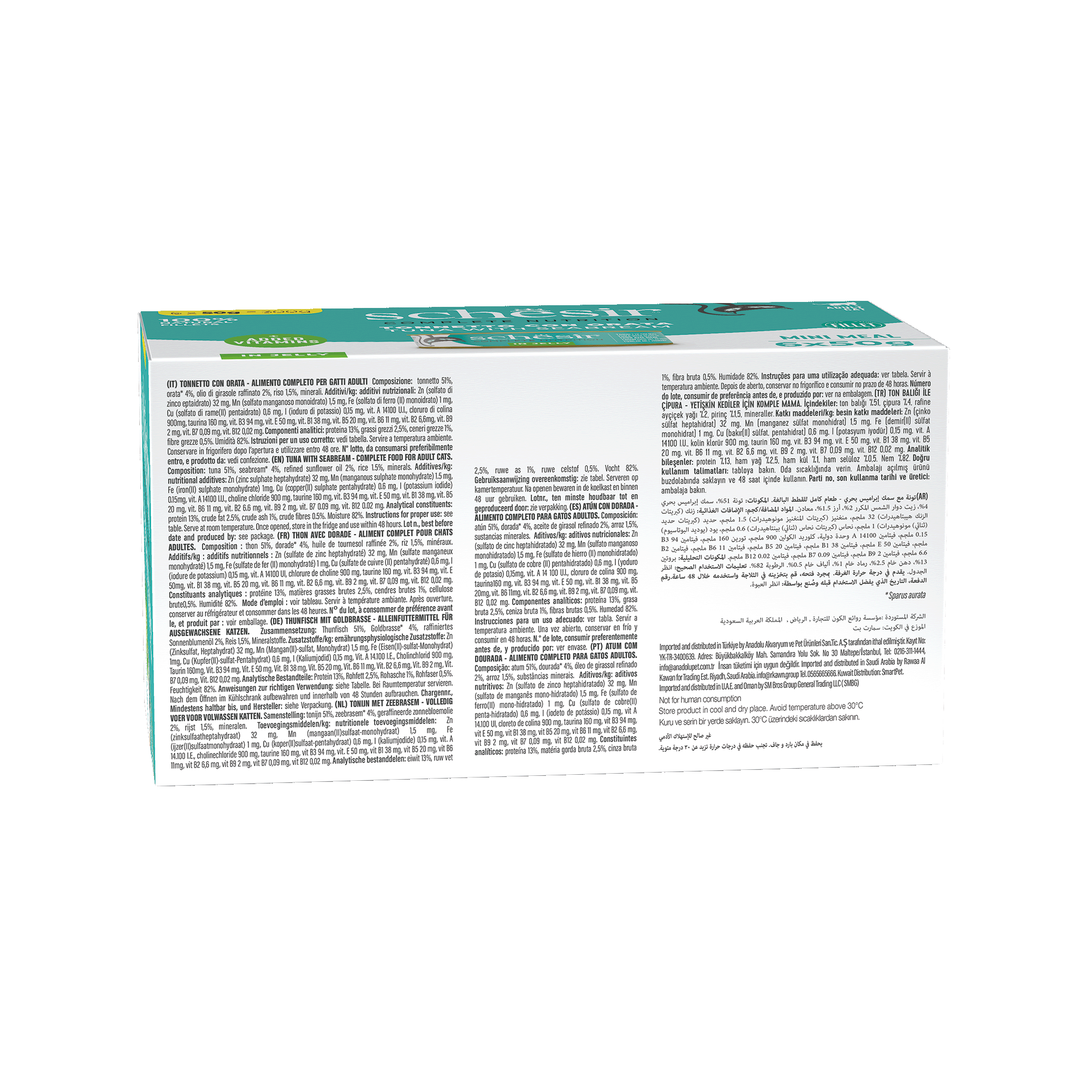 Schesir - Boite Complete Nutrition en Gel&eacute;e Thon et Dorade pour Chats - 6x50g Image num&eacute;ro 2