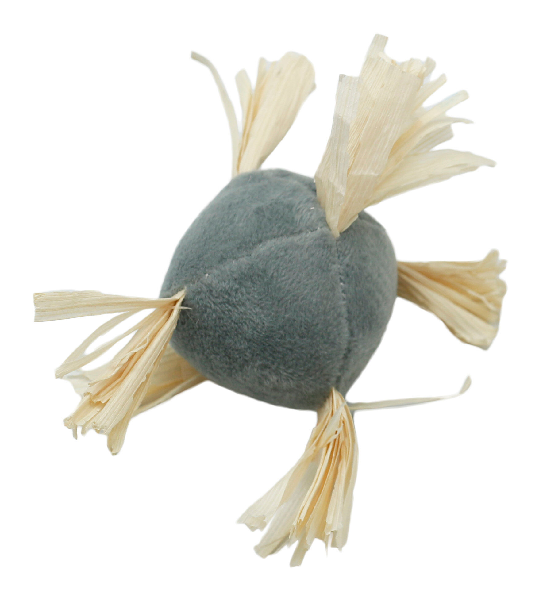 Animalis - Jouet Balle Franges Gris pour Chat - 11cm Image num&eacute;ro 1