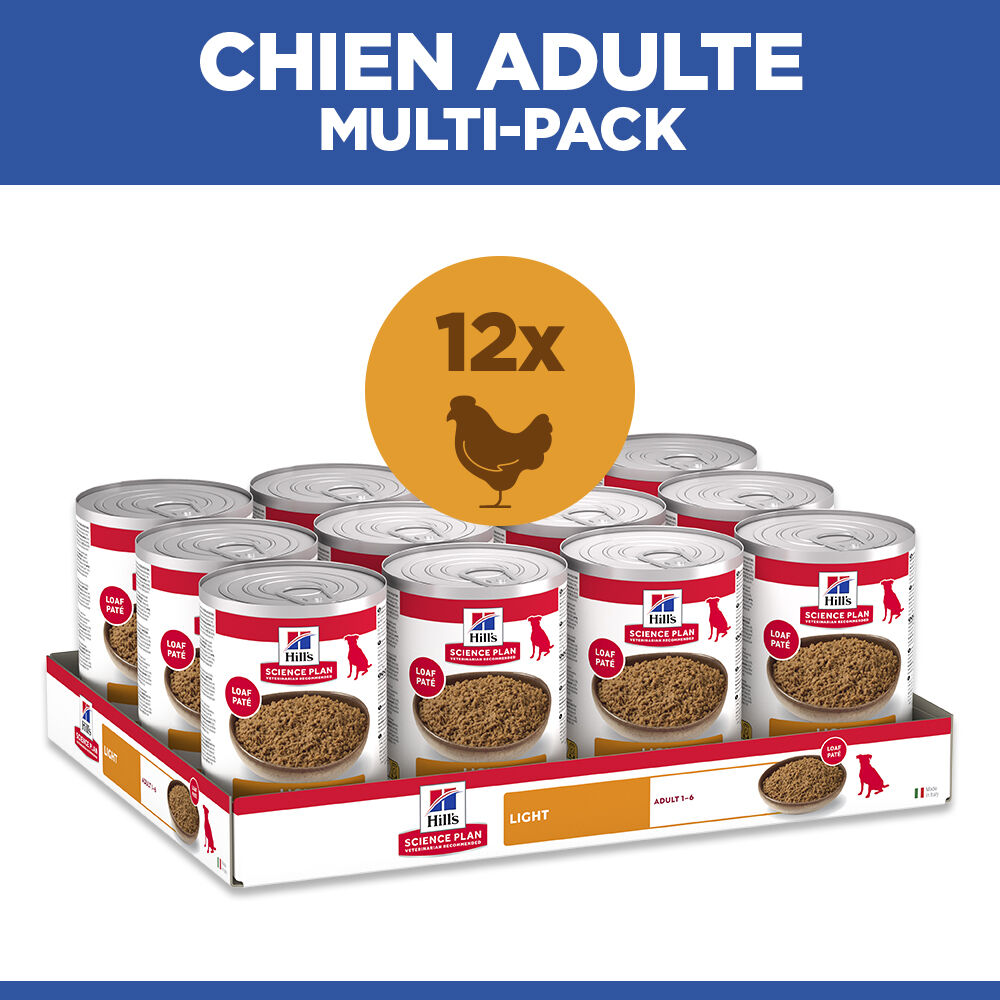 Hill's Science Plan - Adult Light Boite Pour Chien Poulet  - 370g Image num&eacute;ro 12