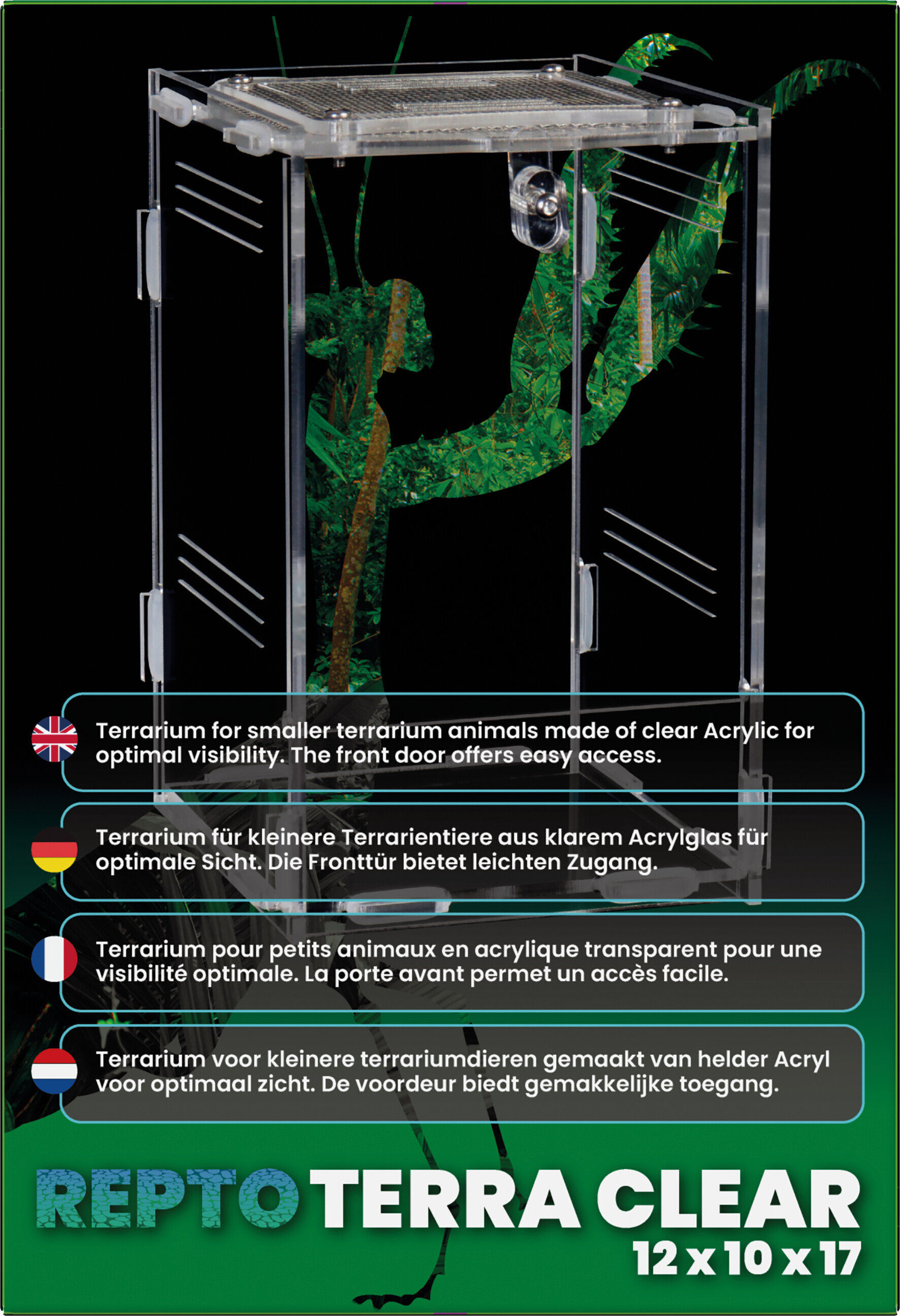 Repto - Terrarium AcryliqueTerra Clear - 11,5x10x16,5cm Image num&eacute;ro 2