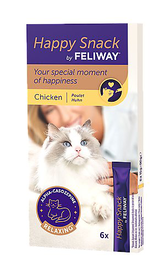 Feliway - Friandises Happy Snack au Poulet pour Chats - 6x15g