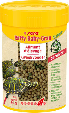 Sera - Aliments d'Élevage en Granulés Raffy Baby-Gran pour Tortues Aquatiques - 100ml