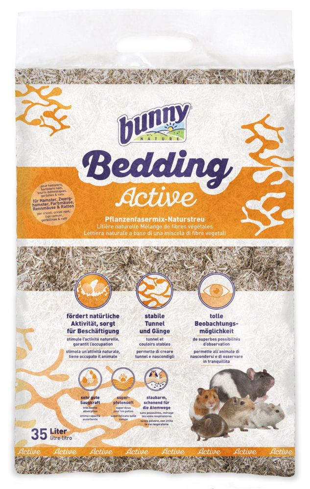BunnyNature - Liti&egrave;re naturelle fibres v&eacute;g&eacute;tales Bedding Active - 35 l Image num&eacute;ro 1