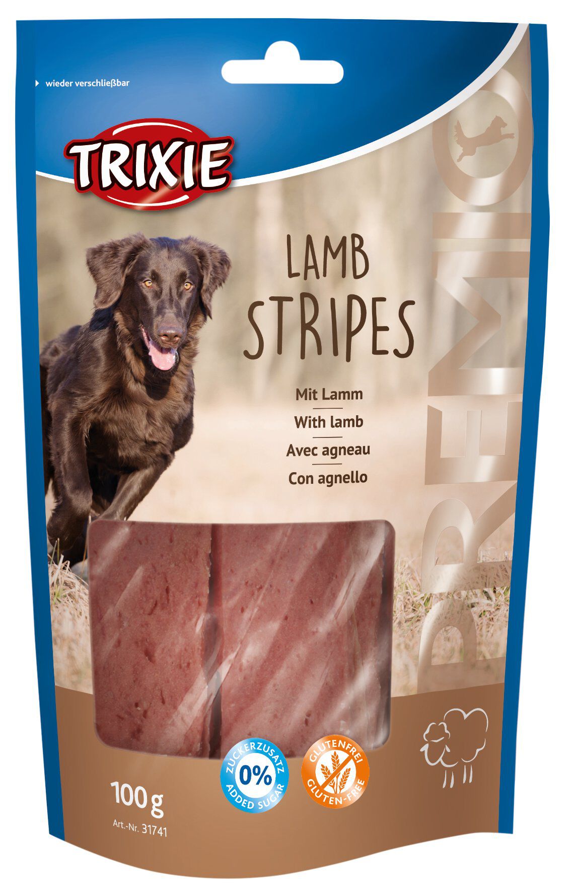 Trixie - PREMIO Lamb Stripes - 100 g Image num&eacute;ro 1