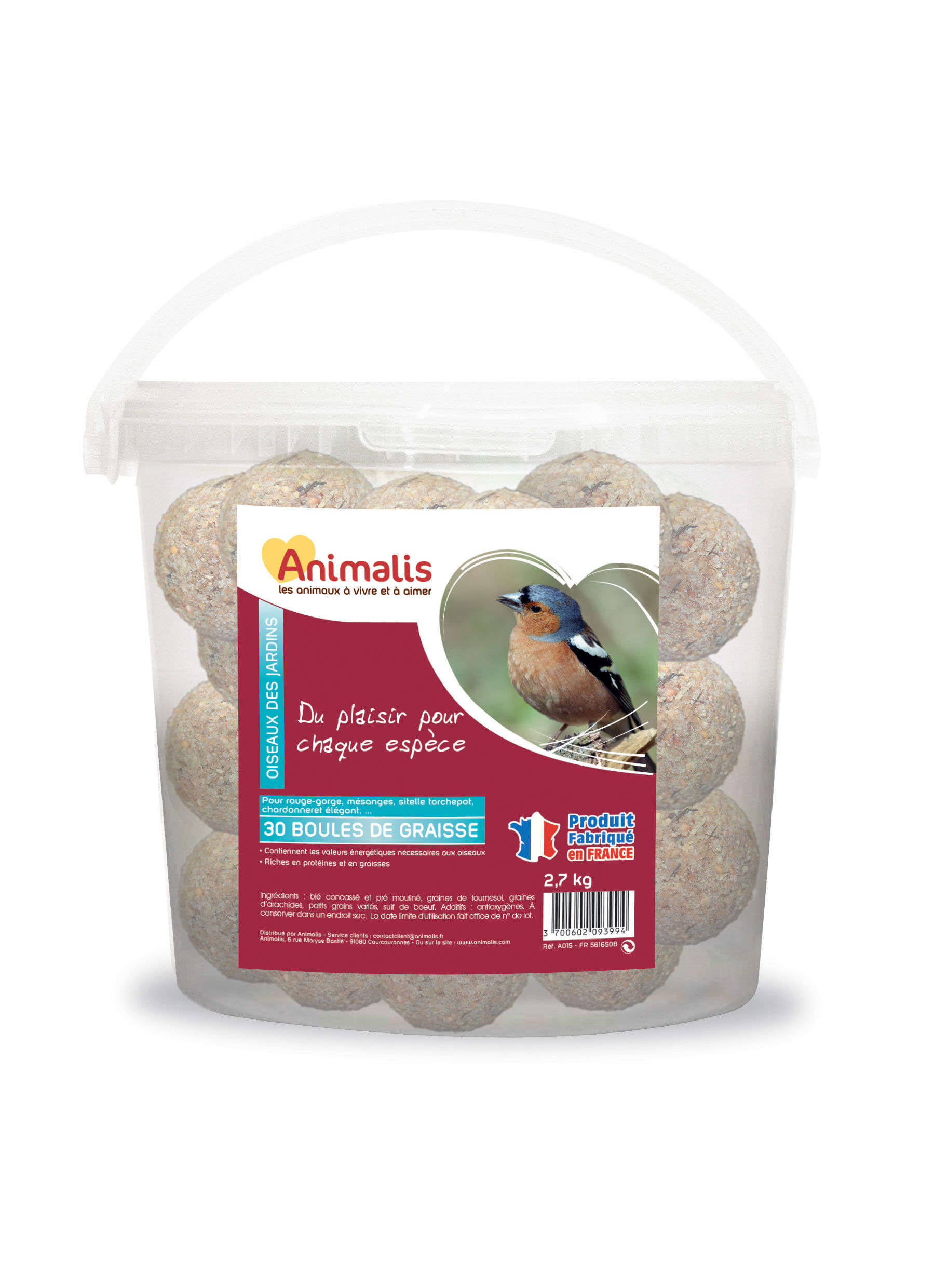 Animalis - Boules de Graisse pour Oiseaux des Jardins - x30 Image num&eacute;ro 1