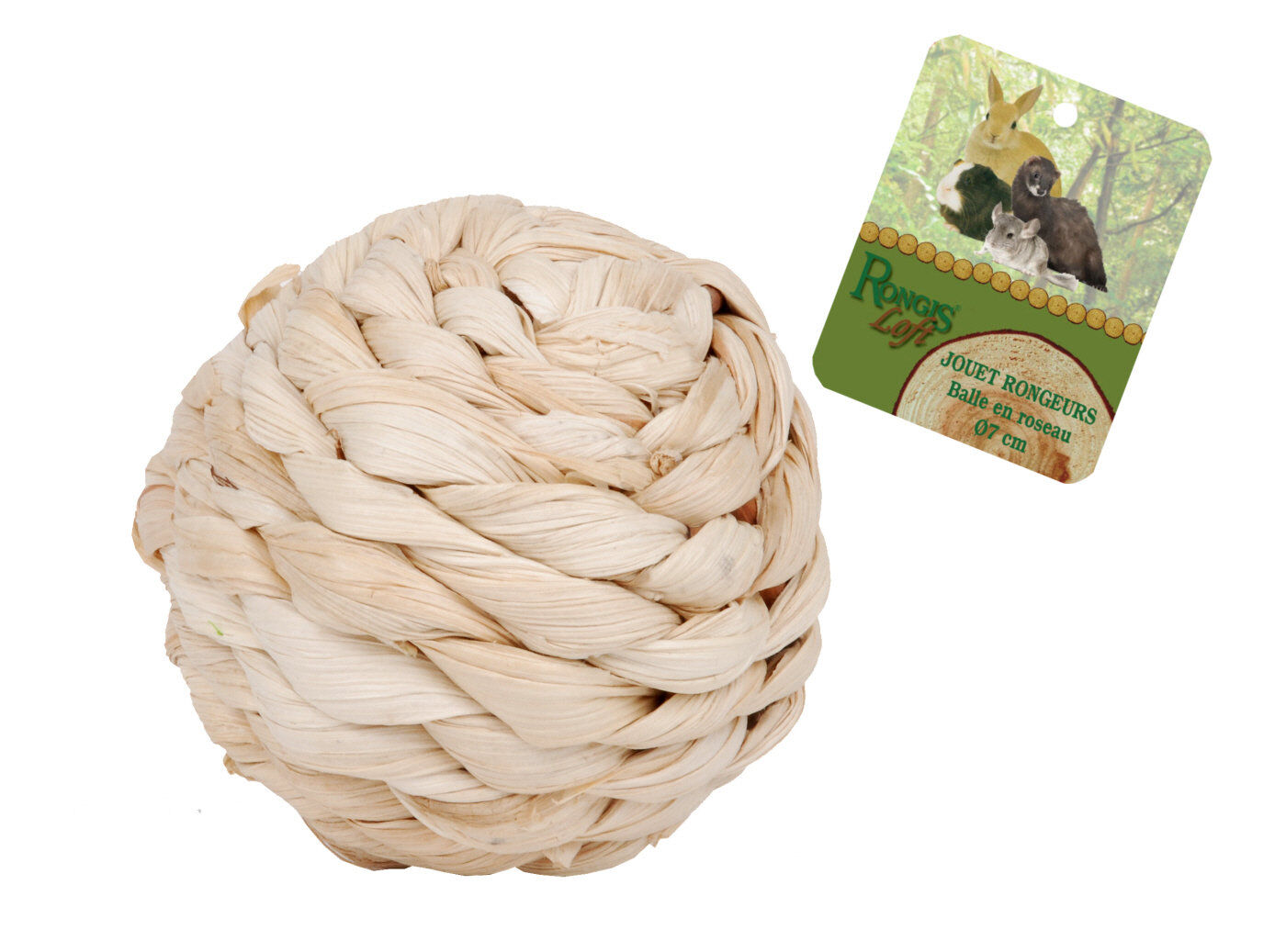 Rongis - Jouet Balle en Roseau pour Rongeur Image num&eacute;ro 1