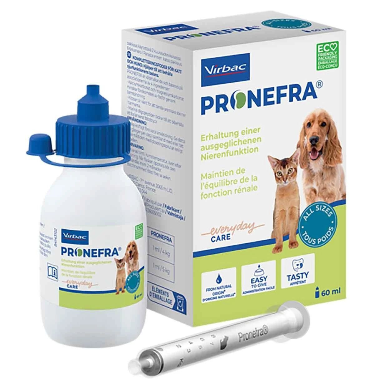 Virbac - Suspension Liquide Pronefra Fonction Renal pour Chiens et Chats - 60ml Image num&eacute;ro 1