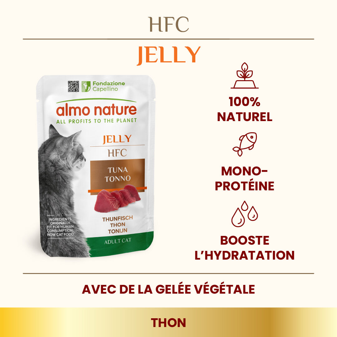 Almo Nature - P&acirc;t&eacute;e Hfc Jelly Thon - 55g Image num&eacute;ro 1