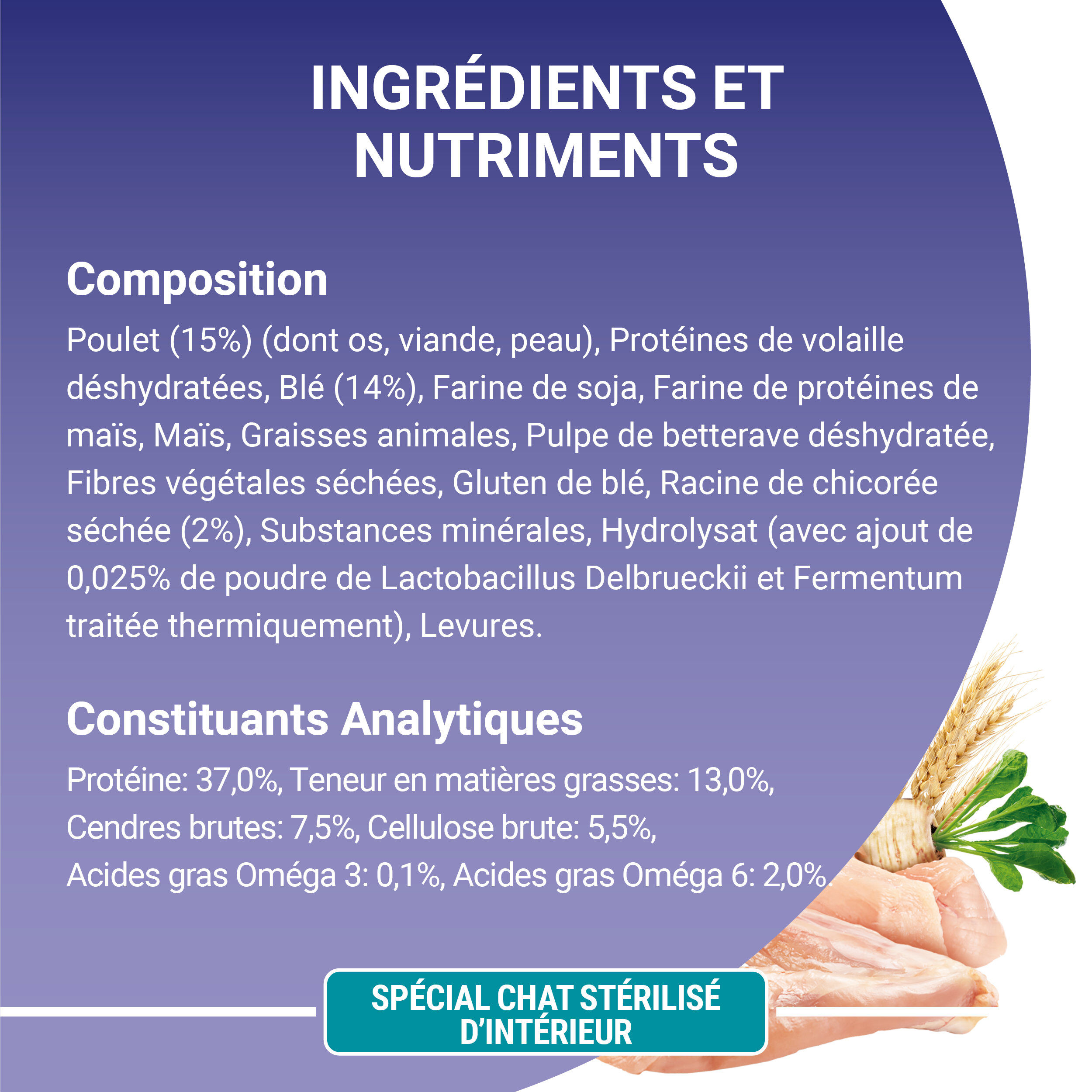 Purina One - Croquettes au Poulet et Bl&eacute; pour Chat St&eacute;rilis&eacute; d'Int&eacute;rieur - 1,5Kg Image num&eacute;ro 7