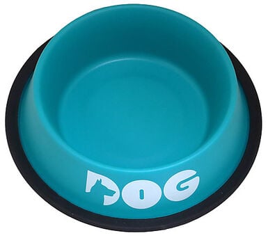 Croci - Bol Acier Paon Bleu pour Chiens
