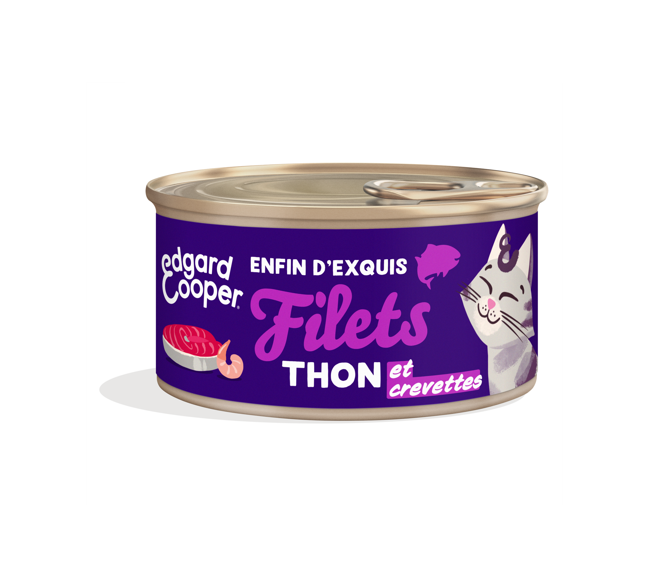 Edgard & Cooper - Filets de Thon et Crevettes pour Chat - 70g Image num&eacute;ro 1