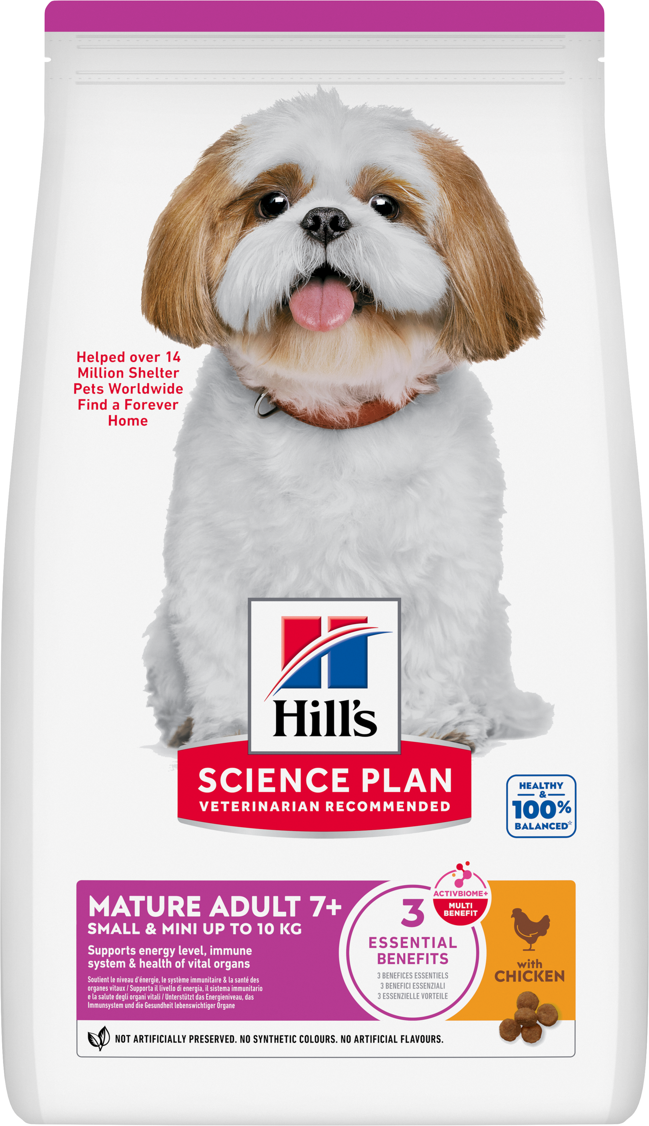 Hill's Science Plan - Mature Adult Small & Mini Croquettes Pour Petit Chien Ag&eacute; Au Poulet -  3kg Image num&eacute;ro 1