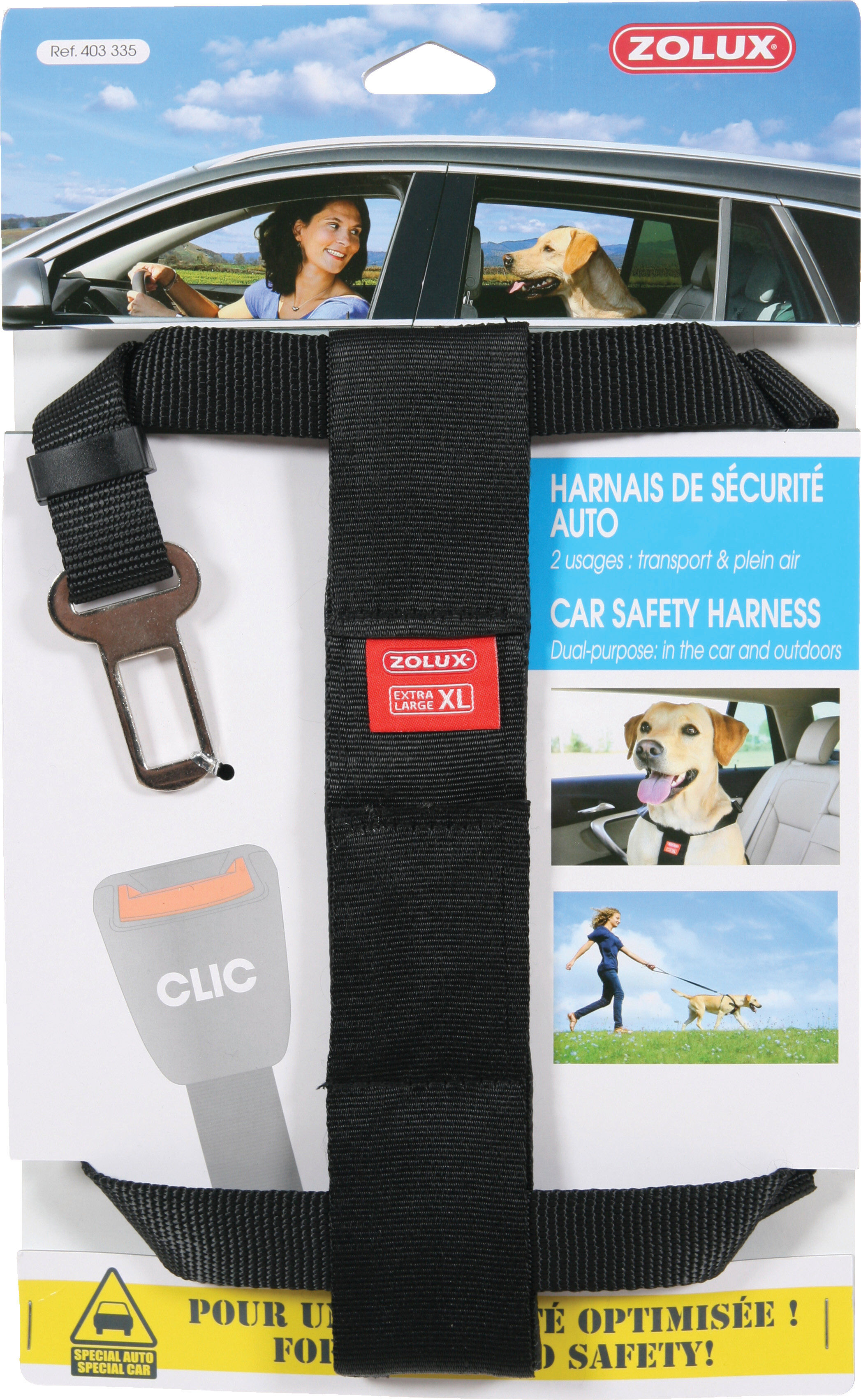 Zolux - Harnais de S&eacute;curit&eacute; Auto pour Chien - XL Image num&eacute;ro 2
