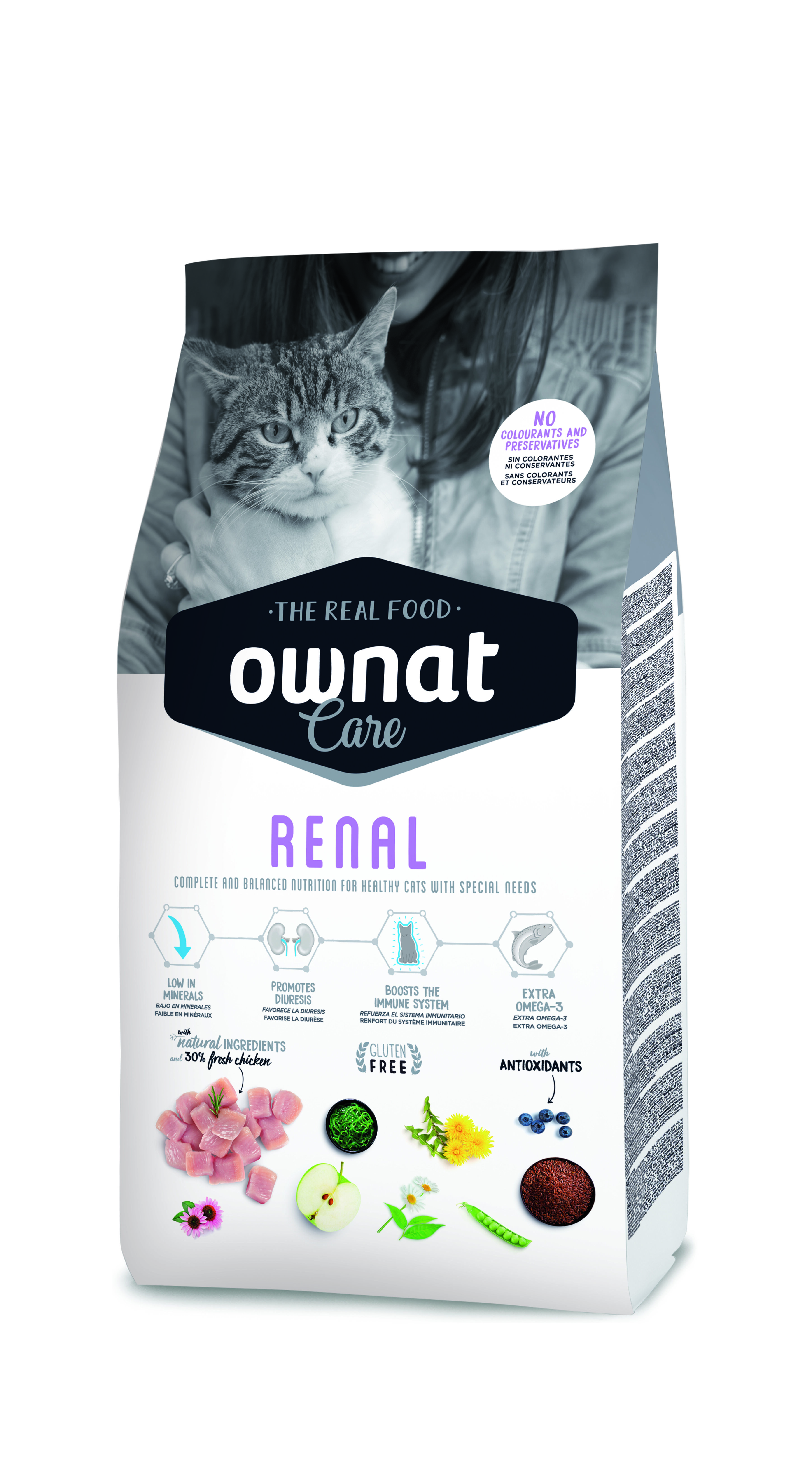 Ownat - Croquettes Care Renal pour Chats - 3Kg Image num&eacute;ro 2