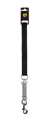 Animalis - Laisse Amortisseur Confort de 25mm et 50cm pour Chien - Noir