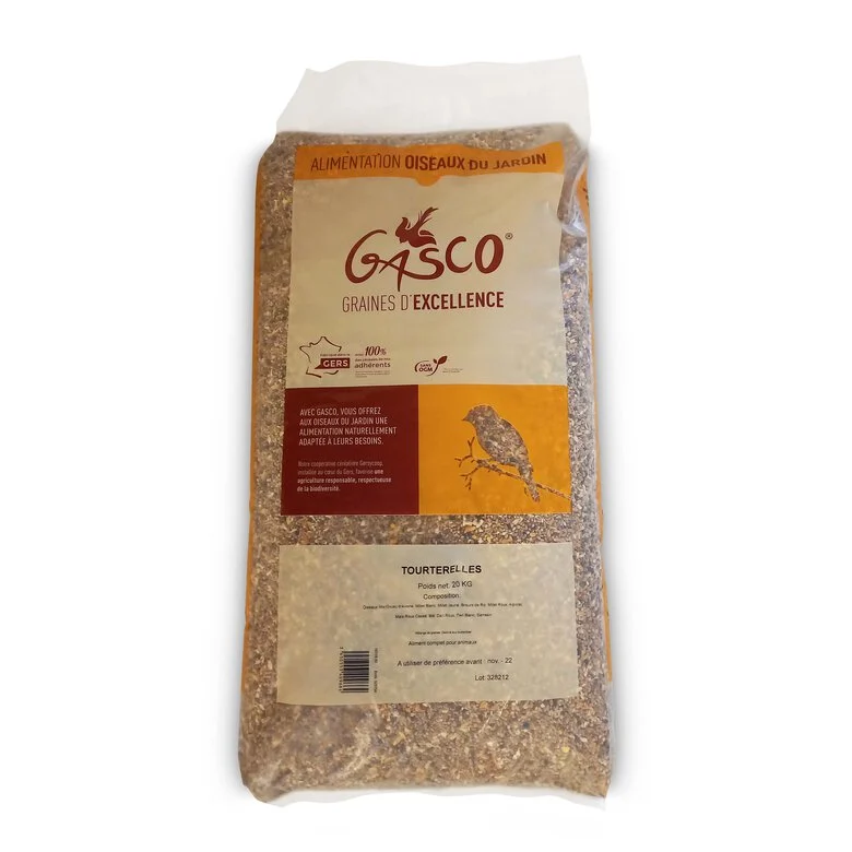 Gasco - TOURTERELLES 20 KG Image numéro 1 Gasco - TOURTERELLES 20 KG Image numéro 1