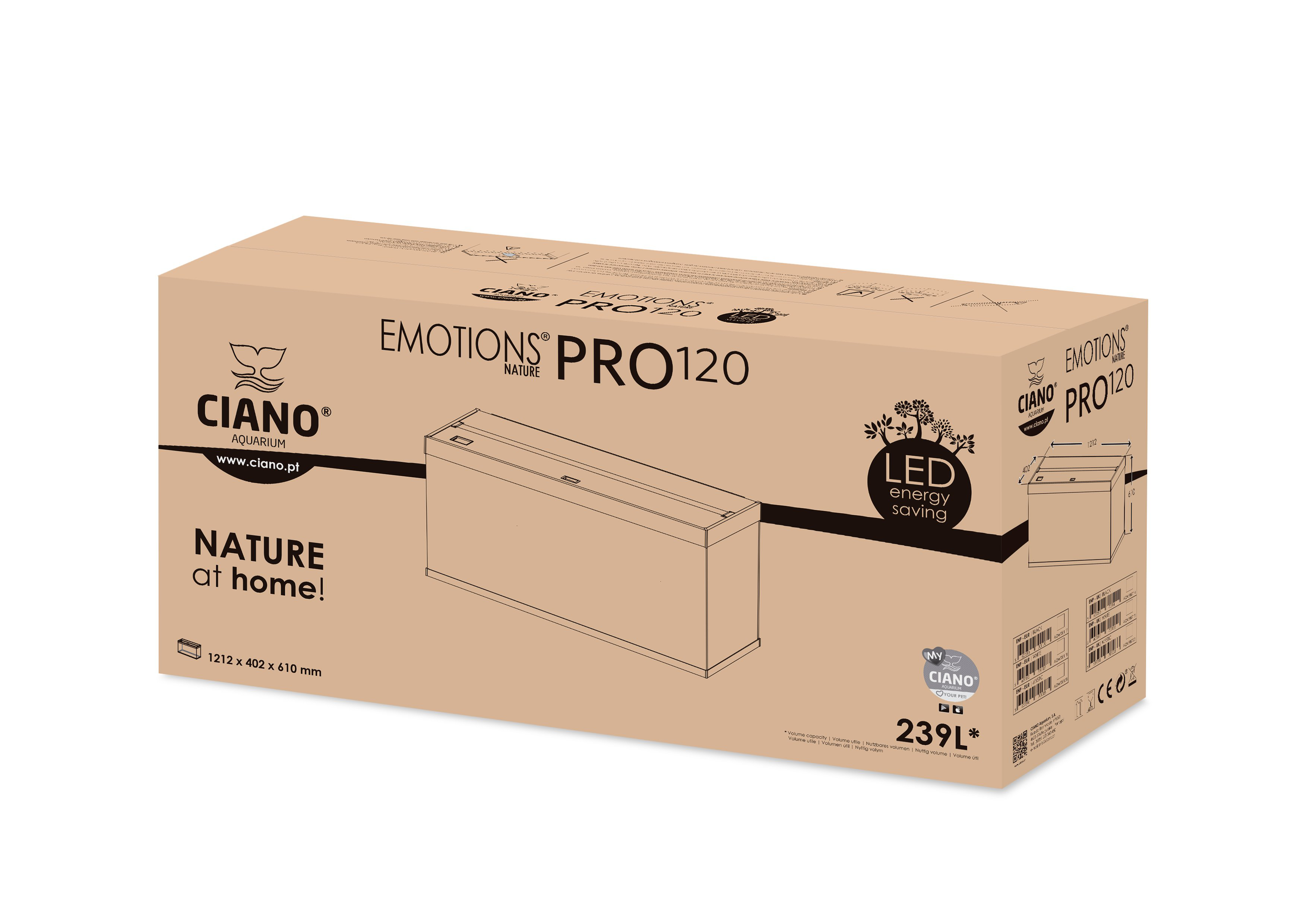 Ciano - Aquarium Mystic Nature Pro 120 - 239L Image num&eacute;ro 1