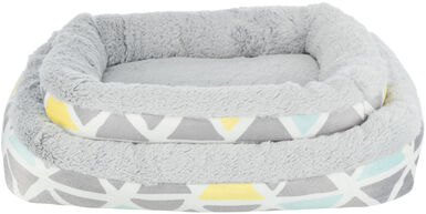 Trixie - Coussin douillet Sunny, en peluche, multicolore/gris