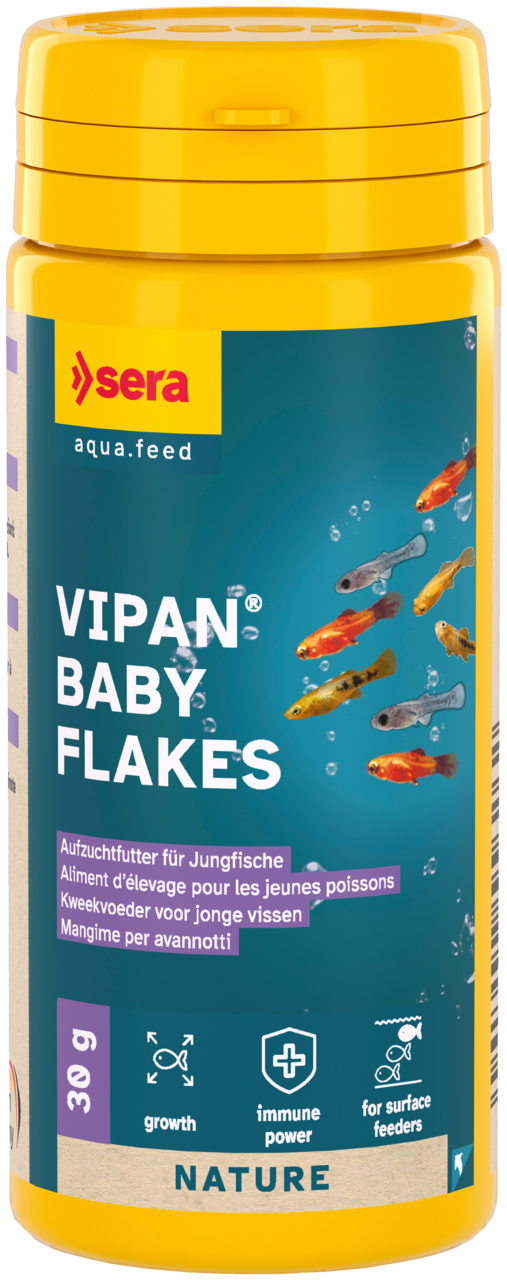 Sera - Aliment d'Elevage Vipan Baby Flakes pour Jeunes Poissons - 30g/50ml Image num&eacute;ro 1