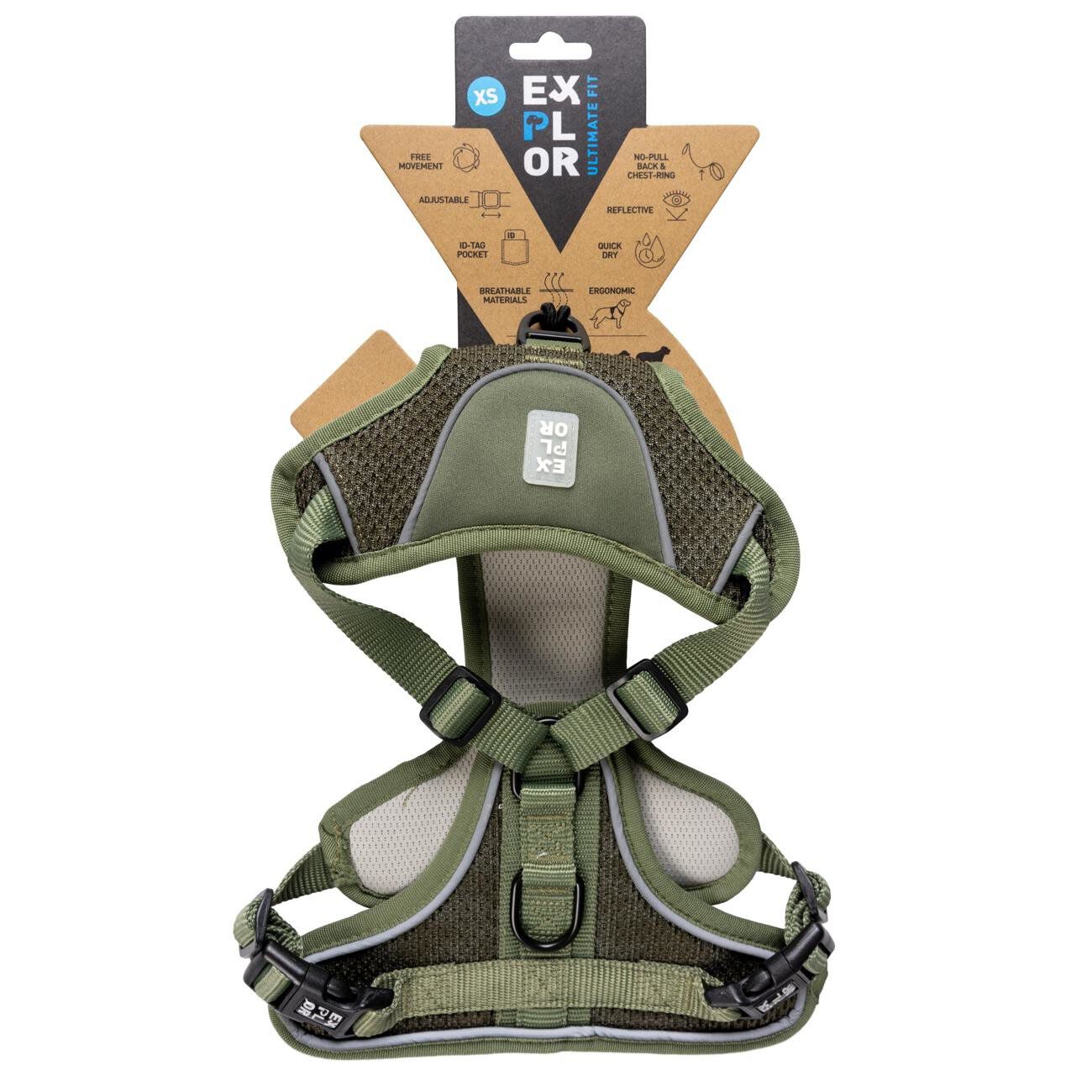 Duvoplus - Harnais Classic Ultimate Fit No-Pull XS Vert pour Chiens - 20-40cm/37-45cm Image num&eacute;ro 1