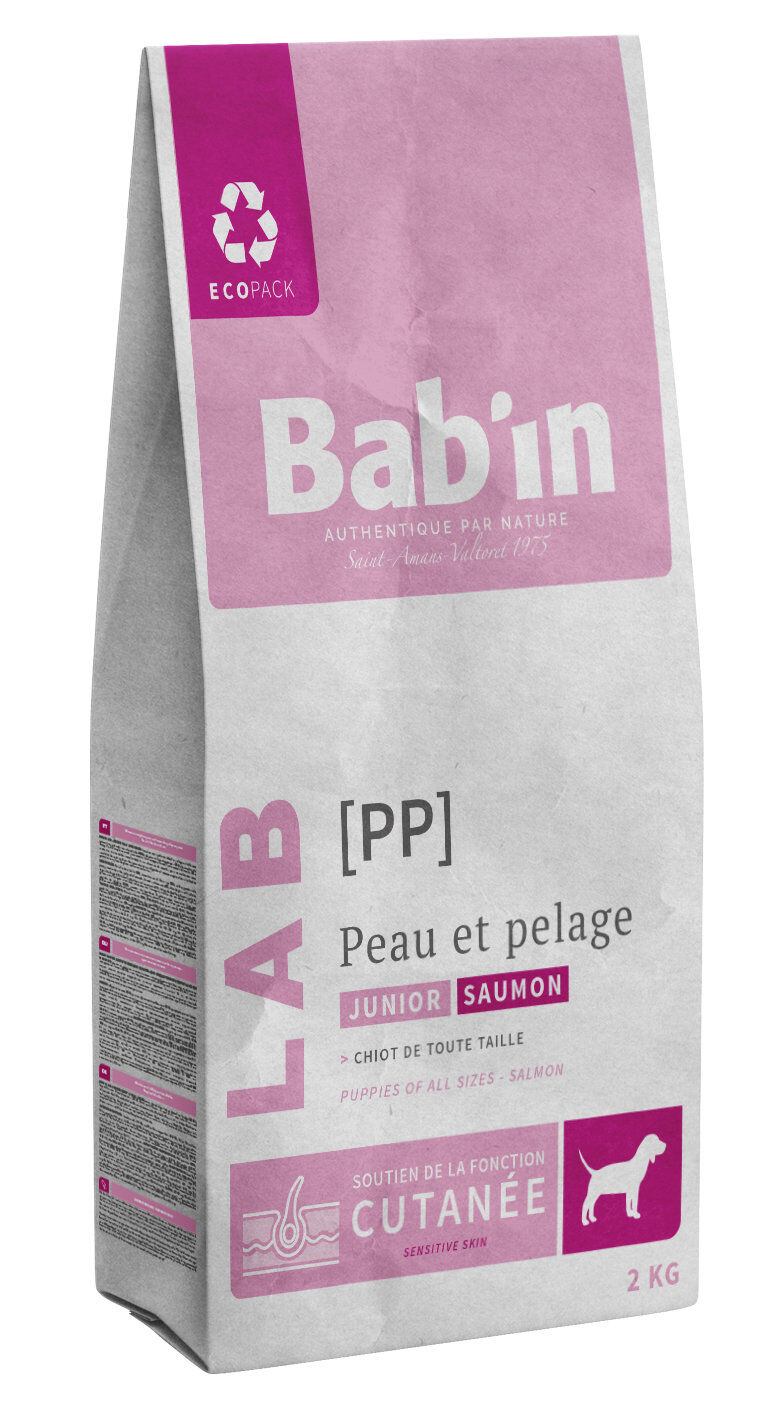 Bab'in - Croquettes V&eacute;t&eacute;rinaires LAB Peau & Pelage pour Chiots - 2kg Image num&eacute;ro 1