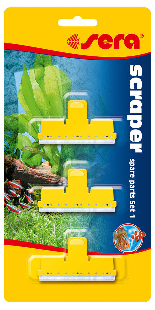 Sera - Scraper Lames de Rechange Raclette de Vitre - x3 Image num&eacute;ro 1