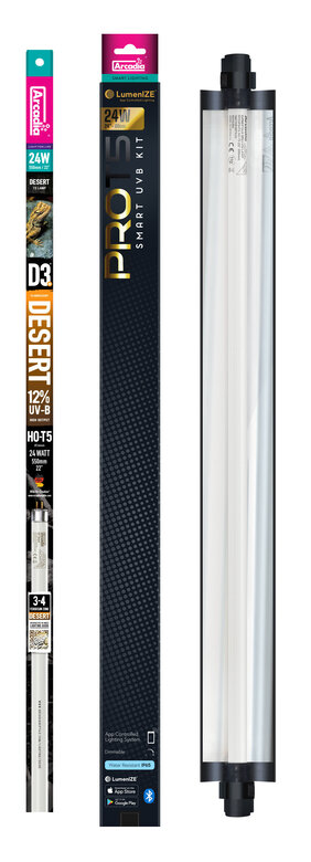 Arcadia - Luminaire Pro T5 Uvb Kit D3+ 12% Uvb 24 Watt - Réptiles Image numéro 1 Arcadia - Luminaire Pro T5 Uvb Kit D3+ 12% Uvb 24 Watt - Réptiles Image numéro 1