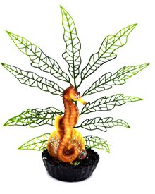 Labeo - Plante de Décoration avec Hippocampe Coloré pour Aquarium