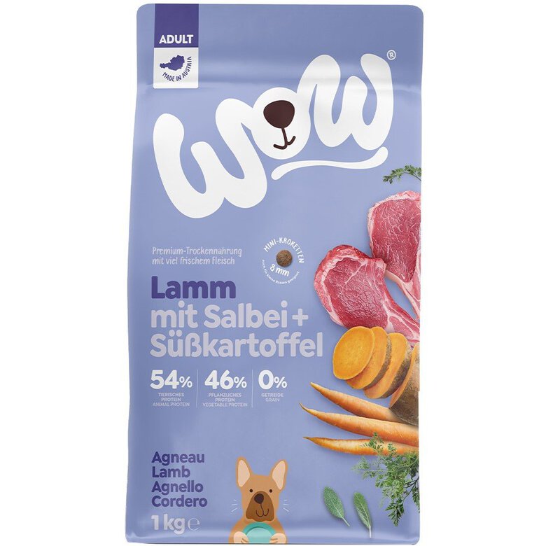 Wow - Croquettes Mini Adult à l'Agneau pour Chiens - 1Kg Image numéro 1 Wow - Croquettes Mini Adult à l'Agneau pour Chiens - 1Kg Image numéro 1