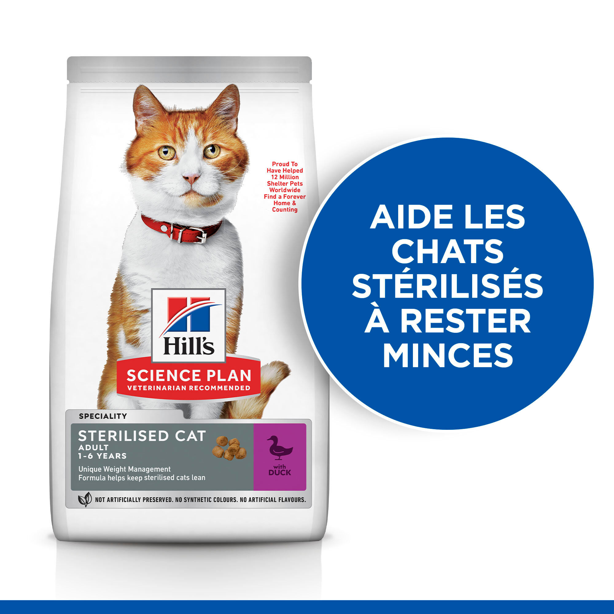 Hill's Science Plan - Young Adult Sterilised Cat croquettes pour chat st&eacute;rilis&eacute; au canard - 3kg Image num&eacute;ro 3