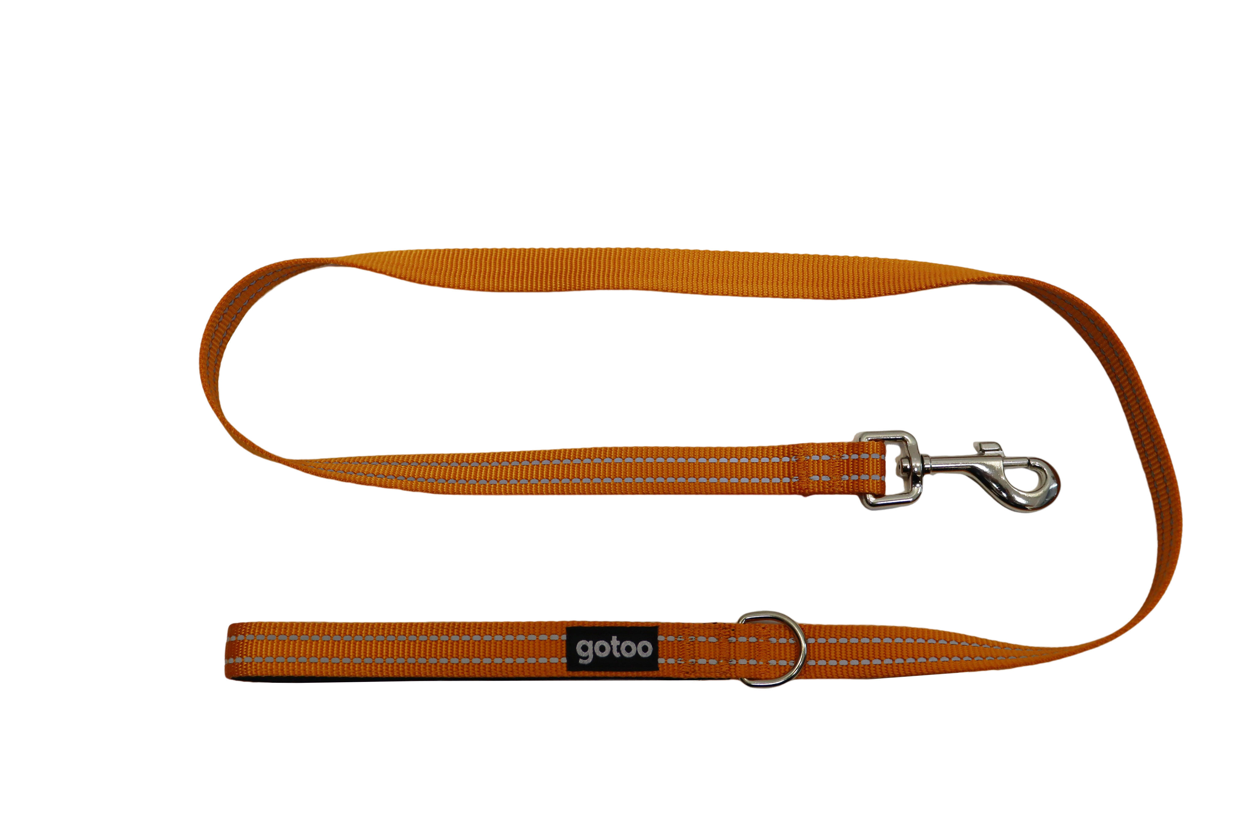Gotoo - Laisse Essentials en Nylon Premium Orange pour Chien Image num&eacute;ro 1