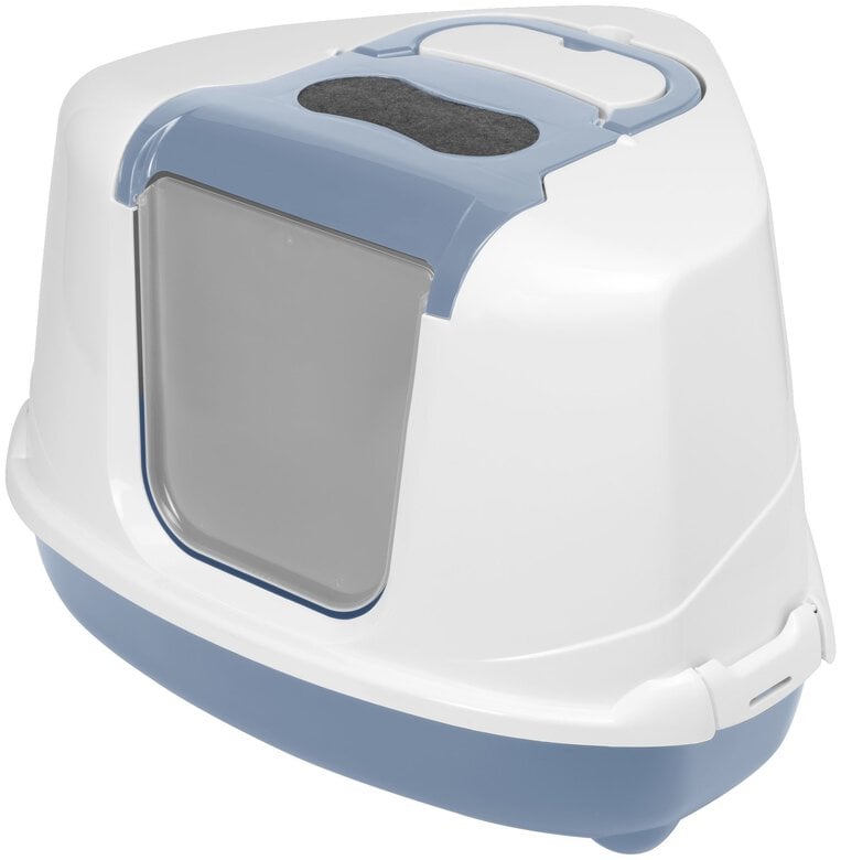 Animalis - Maison de Toilette Angle Flip pour Chat - Bleu Image numéro 1 Animalis - Maison de Toilette Angle Flip pour Chat - Bleu Image numéro 1