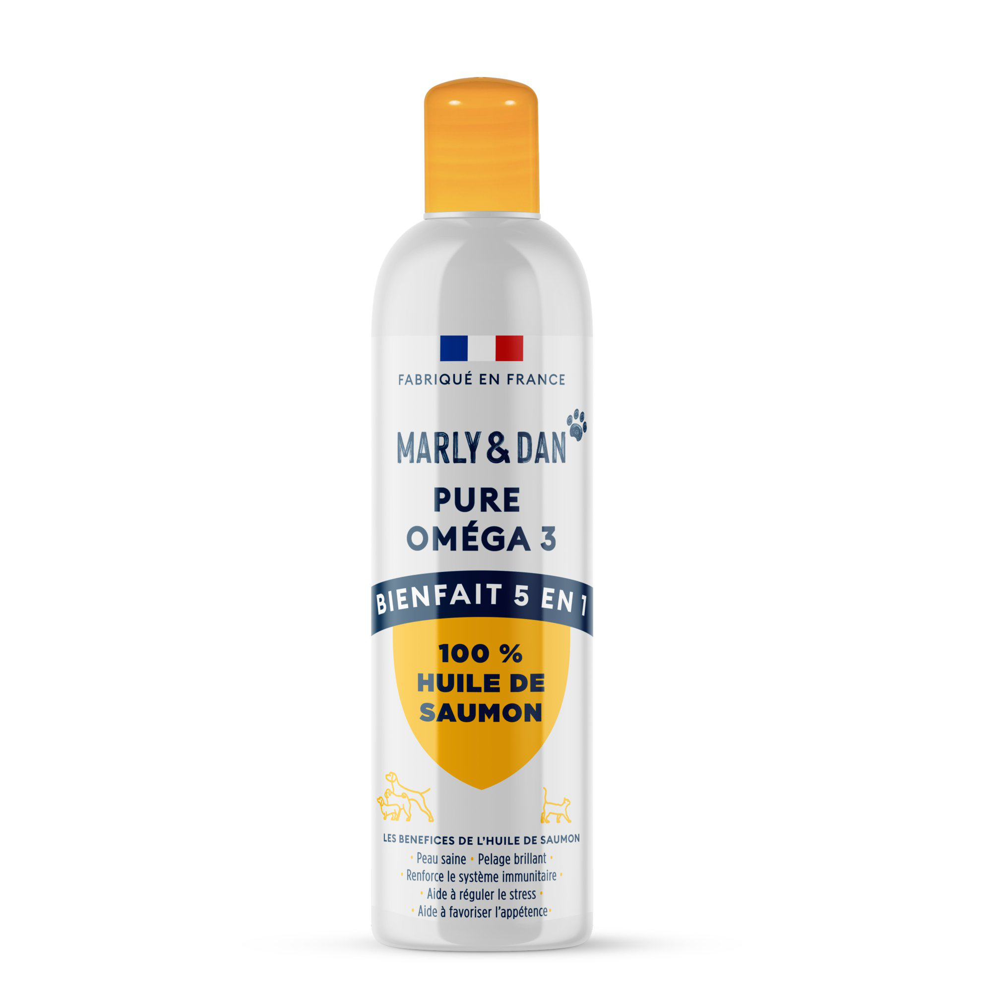 Marly & Dan - Huile de Saumon pour Chiens et Chats - 250ml Image num&eacute;ro 1