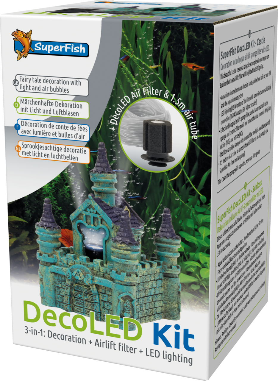 Superfish - Deco Cachette Deco Led Kit Ch&acirc;teau - x1 Image num&eacute;ro 1