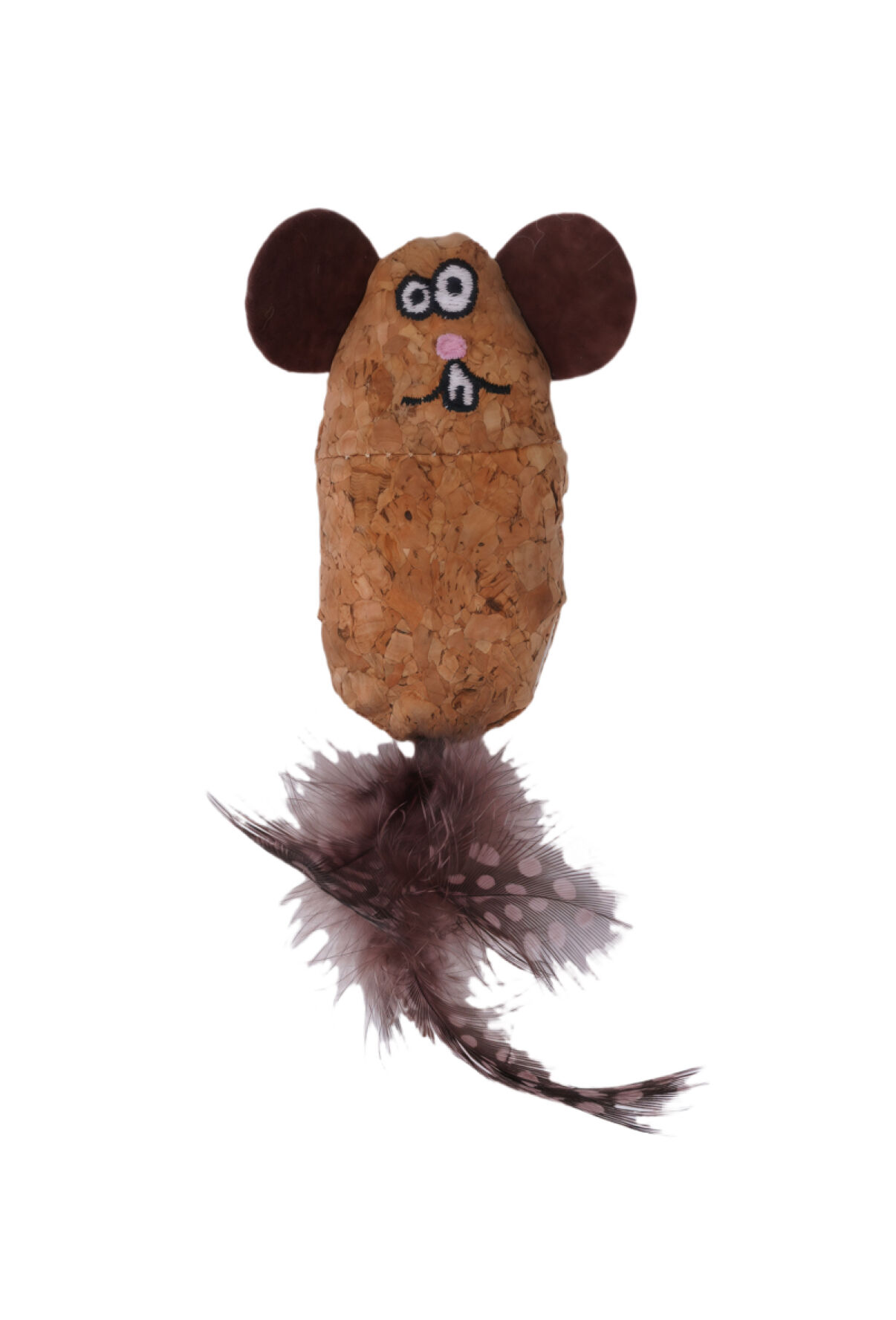 Tootoy! - Jouet Souris en Li&egrave;ge pour Chats - Marron Image num&eacute;ro 1