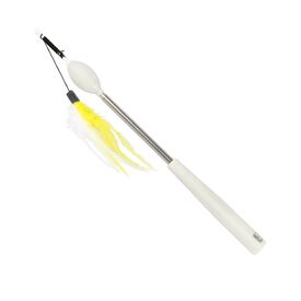 Ebi - Canne Téléscopique Teaser rod blanc - 75 x 2 x 2 cm