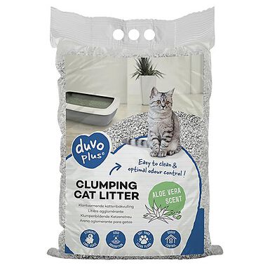 Duvoplus - Litière agglomérante Aloe Vera pour Chats - 12kg